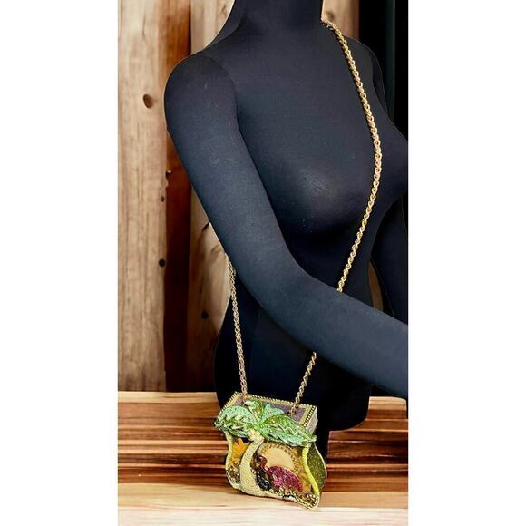 Vintage Mary Frances #945-43 “Flamingo Flamingo” Top Lift Bag - Picture 11 of 13